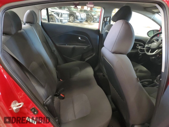 2017 Kia Rio LX with VIN KNADM4A34H6035510, listed as a Copart auction lot 63038054 with 52,837 mi miles and Salvage Title. Bid and sale history available at carsss.com. Image 10.