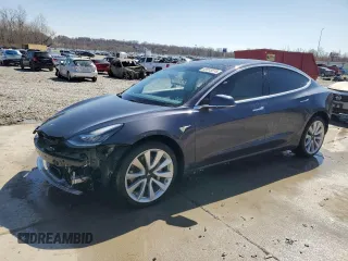 2020 Tesla Model 3 Long Range with VIN 5YJ3E1EBXLF668795, listed as a Copart auction lot 49913515 with 82,962 mi miles and Salvage Title. Bid and sale history available at DreamBid. Image 1.