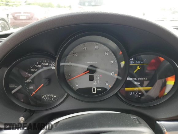 2014 Porsche Boxster S with VIN WP0CB2A85ES140936, listed as a Copart auction lot 60685185 with 64,359 mi miles and Salvage title. Bid and sale history available at DreamBid. Image 9.