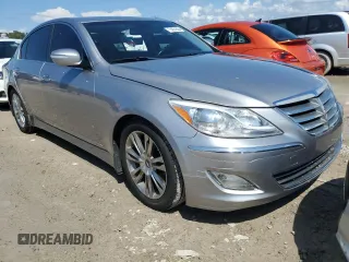 2013 Hyundai Genesis 3.8L with VIN KMHGC4DD1DU236807, listed as a Copart auction lot 73821504 with 0 mi miles and Salvage Title. Bid and sale history available at carsss.com. Image 5.