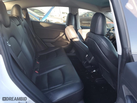 2022 Tesla Model 3 with VIN 5YJ3E1EAXNF110441, listed as a Copart auction lot 41755465 with 47,870 mi miles and Salvage Title. Bid and sale history available at carsss.com. Image 10.