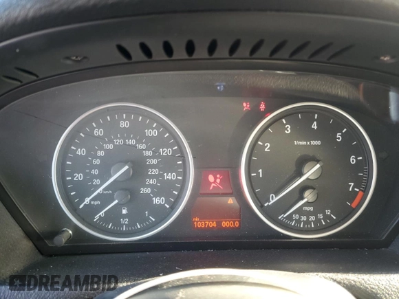 2013 BMW X5 xDrive50i with VIN 5UXZV8C55D0C16304, listed as a Copart auction lot 53406135 with 103,704 mi miles and Salvage title. Bid and sale history available at DreamBid. Image 9.