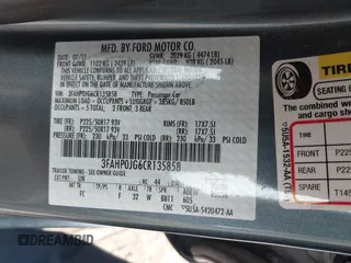 2012 Ford Fusion SEL with VIN 3FAHP0JG6CR135858, listed as a IAAI auction lot 40562774 with 16,912 mi miles. Bid and sale history available at carsss.com. Image 9.