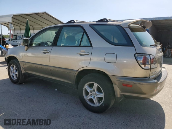2002 Lexus RX 300 with VIN JTJGF10U220134577, listed as a Copart auction lot 61478865 with 162,872 mi miles and Salvage title. Bid and sale history available at DreamBid. Image 2.