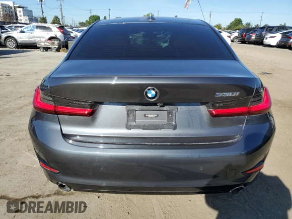 2021 BMW 3 Series 330i with VIN 3MW5R1J02M8B49793, listed as a Copart auction lot 49740925 with 42,281 mi miles and Salvage Title. Bid and sale history available at carsss.com. Image 6.