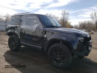 2023 Land Rover Defender S with VIN SALEJ6EX0P2173858, listed as a Copart auction lot 52773365 with 30,768 mi miles and Salvage title. Bid and sale history available at DreamBid. Image 4.