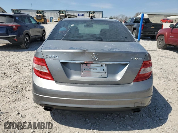 2009 Mercedes-Benz C-Class 3.0L Sport with VIN WDDGF81X59R085083, listed as a Copart auction lot 50717765 with 191,689 mi miles and Salvage Title. Bid and sale history available at carsss.com. Image 6.