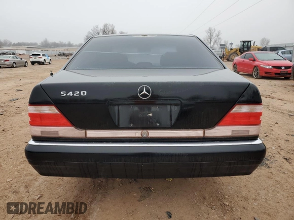 1998 Mercedes-Benz S-Class with VIN WDBGA43G8WA395509, listed as a Copart auction lot 44140625 with 0 mi miles and Clean Title. Bid and sale history available at carsss.com. Image 6.