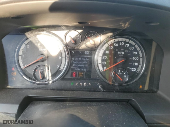 2009 Dodge Ram 1500 Laramie with VIN 1D3HB13T89J521779, listed as a Copart auction lot 48239135 with 144,414 mi miles and Salvage Title. Bid and sale history available at carsss.com. Image 9.
