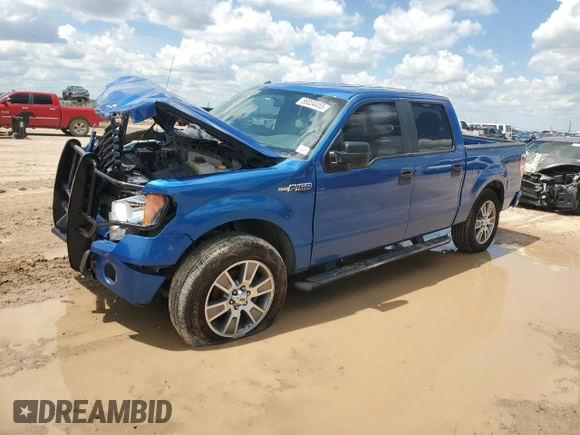 2014 Ford F-150 XL with VIN 1FTFW1CFXEKF54348, listed as a Copart auction lot 56034455 with 107,441 mi miles and Salvage title. Bid and sale history available at DreamBid. Image 1.