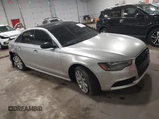 2013 Audi A6 3.0T Prestige with VIN WAUHGAFC9DN099395, listed as a IAAI auction lot 41958743 with 123,000 mi miles. Bid and sale history available at carsss.com. Image 1.