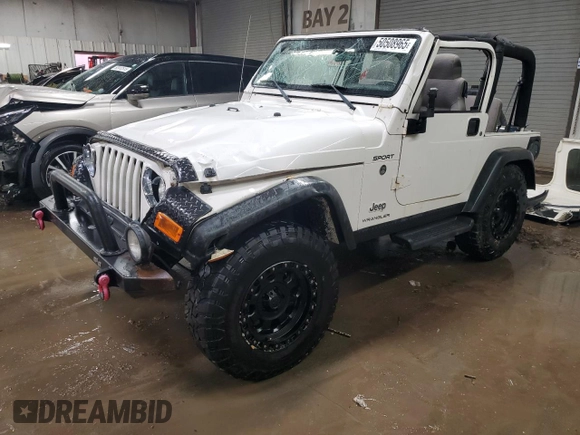 2003 Jeep Wrangler Sport with VIN 1J4FA49S43P300522, listed as a Copart auction lot 50508965 with 192,643 mi miles and Salvage Title. Bid and sale history available at carsss.com. Image 1.
