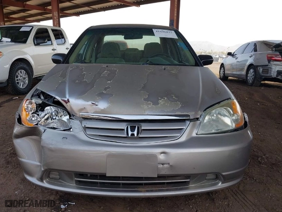 2003 Honda Civic LX with VIN 2HGES16673H537693, listed as a IAAI auction lot 41696832 with 173,842 mi miles. Bid and sale history available at carsss.com. Image 12.