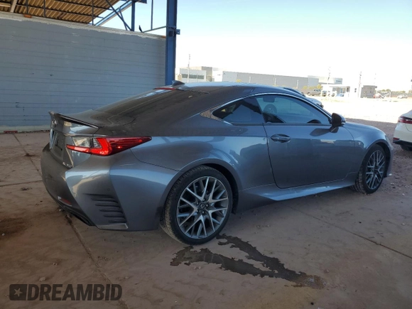 2017 Lexus RC with VIN JTHHE5BC6H5016032, listed as a Copart auction lot 87004464 with 50,032 mi miles and Salvage Title. Bid and sale history available at carsss.com. Image 3.