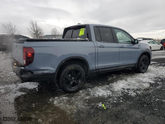 2023 Honda Ridgeline Black Edition with VIN 5FPYK3F85PB031985, listed as a Copart auction lot 45533085 with 23,453 mi miles and Salvage Title. Bid and sale history available at carsss.com. Image 3.