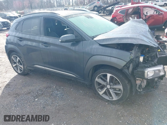 2019 Hyundai Kona Limited with VIN KM8K33A57KU245820, listed as a IAAI auction lot 41875199 with 73,539 mi miles and . Bid and sale history available at carsss.com. Image 1.