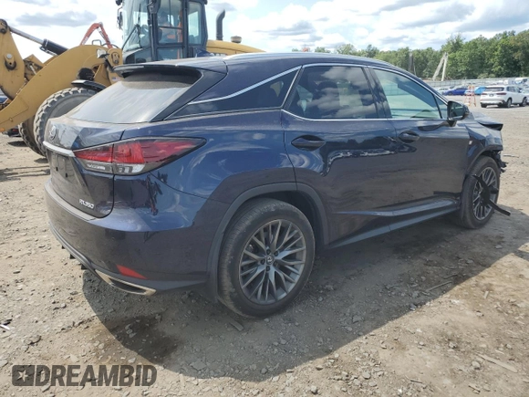 2022 Lexus RX with VIN 2T2YZMDA5NC351868, listed as a Copart auction lot 64174874 with 46,973 mi miles and Salvage Title. Bid and sale history available at carsss.com. Image 3.