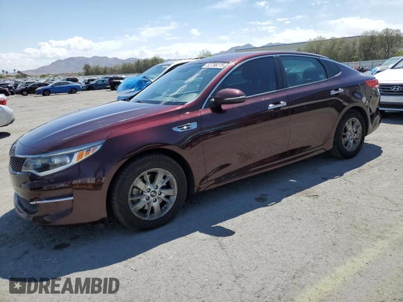 2017 Kia Optima LX z VIN 5XXGT4L33HG155090, wystawiony jako Copart lot #52758275 z przebiegiem 126 596 mil mil oraz Szkoda całkowita • Salvage title. Historia ofert i sprzedaży dostępna na DreamBid. Obrazek 1.