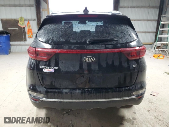 2021 Kia Sportage EX with VIN KNDPN3AC3M7844248, listed as a Copart auction lot 59754705 with 93,539 mi miles and Salvage title. Bid and sale history available at DreamBid. Image 6.