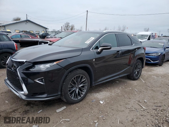 2018 Lexus RX with VIN 2T2BZMCA7JC145274, listed as a Copart auction lot 81988004 with 100,574 mi miles and Salvage Title. Bid and sale history available at carsss.com. Image 1.