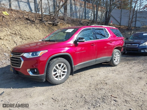 2018 Chevrolet Traverse LT Cloth with VIN 1GNEVGKW8JJ248064, listed as a IAAI auction lot 41789870 with 123,258 mi miles. Bid and sale history available at carsss.com. Image 2.