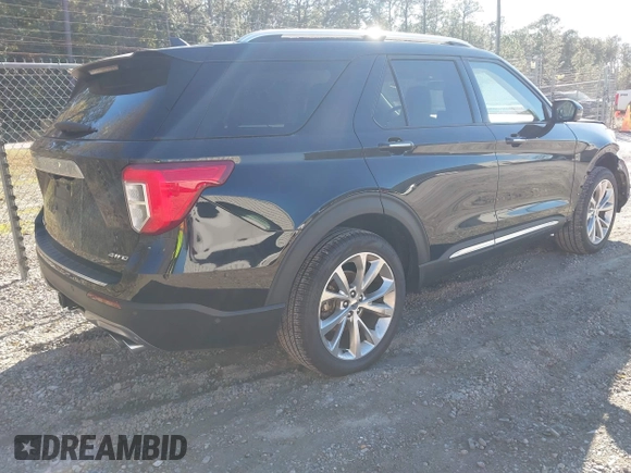 2021 Ford Explorer Platinum with VIN 1FM5K8HC8MGC50172, listed as a IAAI auction lot 41346866 with 59,704 mi miles. Bid and sale history available at carsss.com. Image 4.