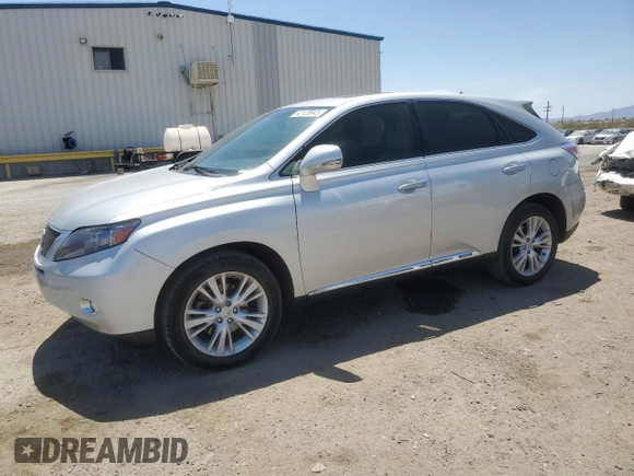 2012 Lexus RX 450h with VIN JTJZB1BA1C2006294, listed as a Copart auction lot 62128945 with 222,829 mi miles and Salvage title. Bid and sale history available at DreamBid. Image 1.