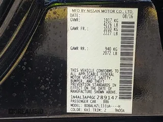 2016 Nissan Altima SR with VIN 1N4AL3AP4GC289147, listed as a IAAI auction lot 42159067 with 105,112 mi miles and . Bid and sale history available at carsss.com. Image 9.
