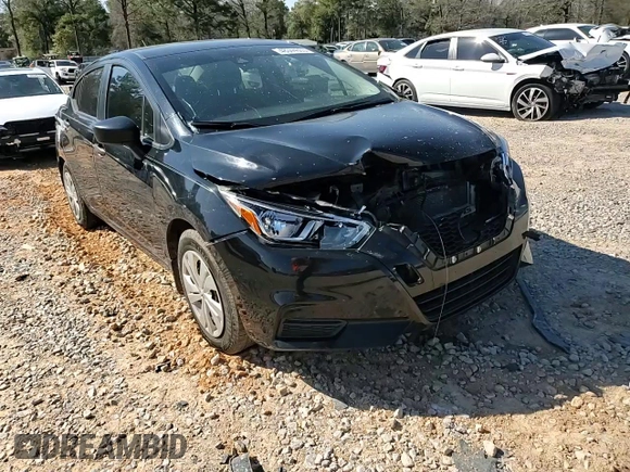 2020 Nissan Versa S with VIN 3N1CN8DVXLL841787, listed as a Copart auction lot 48344605 with 96,828 mi miles and Salvage Title. Bid and sale history available at carsss.com. Image 10.