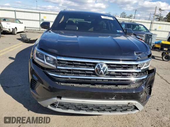 2023 Volkswagen Atlas SEL with VIN 1V2BE2CA8PC219239, listed as a Copart auction lot 45022555 with 22,770 mi miles and Salvage title. Bid and sale history available at DreamBid. Image 5.