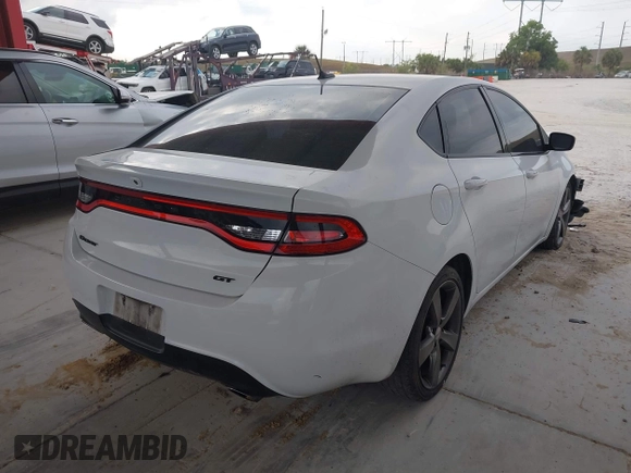2015 Dodge Dart GT with VIN 1C3CDFEB9FD369301, listed as a IAAI auction lot 42051605 with 134,976 mi miles. Bid and sale history available at carsss.com. Image 4.