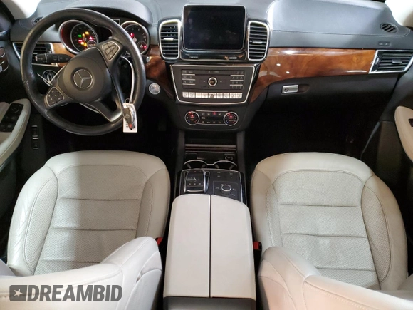 2017 Mercedes-Benz GLS 550 with VIN 4JGDF7DE6HA840543, listed as a Copart auction lot 38720824 with 53,722 mi miles and . Bid and sale history available at DreamBid. Image 8.
