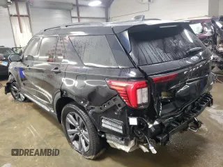 2025 Ford Explorer Active with VIN 1FMUK8DH4SGA36998, listed as a Copart auction lot 85252524 with 2,843 mi miles and Salvage Title. Bid and sale history available at carsss.com. Image 2.