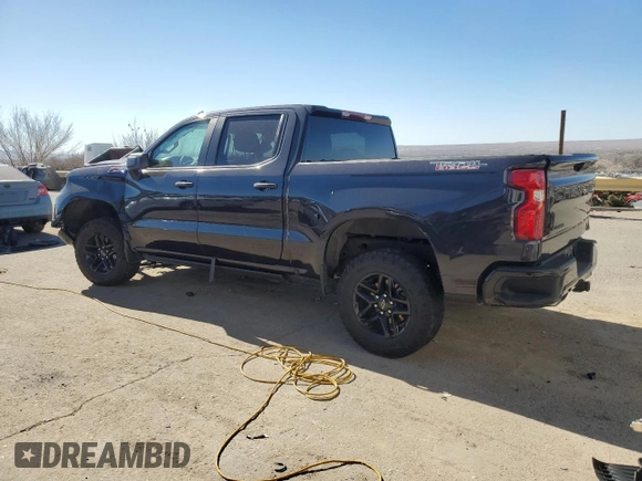 2022 Chevrolet Silverado 1500 Custom Trail Boss with VIN 3GCUDCETXNG649141, listed as a Copart auction lot 43565075 with 53,898 mi miles and Salvage Title. Bid and sale history available at DreamBid. Image 2.