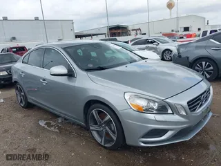 2013 Volvo S60 T6 R-Design Platinum with VIN YV1902FH0D2187633, listed as a IAAI auction lot 37928877 with 125,120 mi miles. Bid and sale history available at carsss.com. Image 1.