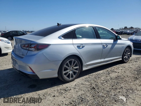 2018 Hyundai Sonata Hybrid Limited with VIN KMHE34L32JA083397, listed as a Copart auction lot 46826155 with 134,726 mi miles and Clean Title. Bid and sale history available at carsss.com. Image 3.