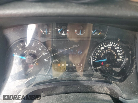2014 Ford F-150 with VIN 1FTPF1CT4EKD54463, listed as a Copart auction lot 53121375 with 129,116 mi miles and Salvage title. Bid and sale history available at DreamBid. Image 9.