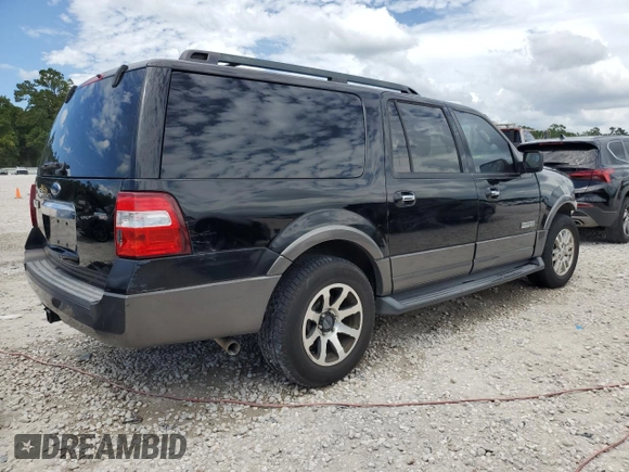 2007 Ford Expedition EL XLT with VIN 1FMFK15537LA92630, listed as a Copart auction lot 59059594 with 239,346 mi miles and Salvage Title. Bid and sale history available at carsss.com. Image 3.