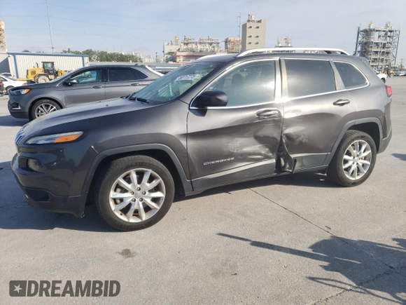 2016 Jeep Cherokee Limited with VIN 1C4PJLDS3GW320252, listed as a Copart auction lot 53717275 with 56,793 mi miles and Salvage title. Bid and sale history available at DreamBid. Image 1.