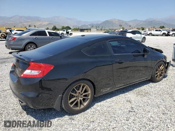 2012 Honda Civic Si with VIN 2HGFG4A58CH702723, listed as a Copart auction lot 57642215 with 99,385 mi miles and Salvage title. Bid and sale history available at DreamBid. Image 3.