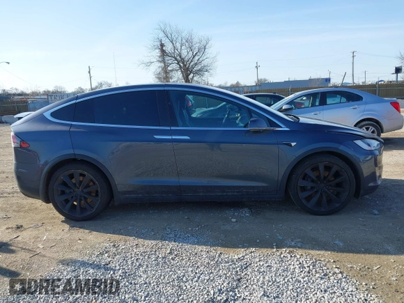 2020 Tesla Model X Long Range with VIN 5YJXCBE2XLF230629, listed as a IAAI auction lot 41925961 with 35,979 mi miles. Bid and sale history available at carsss.com. Image 13.