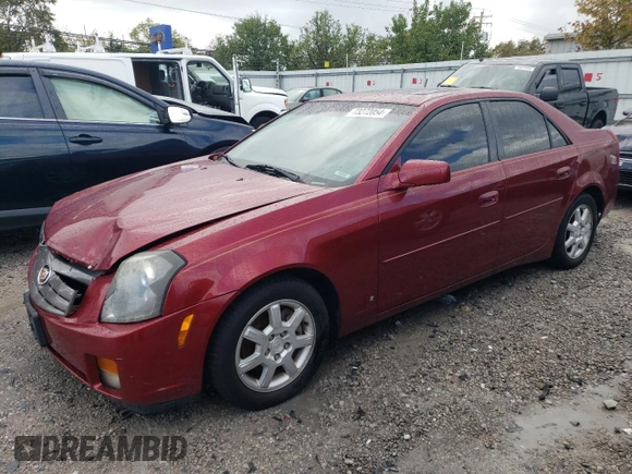 2006 Cadillac CTS with VIN 1G6DP577360134381, listed as a Copart auction lot 73272054 with 172,706 mi miles and Salvage Title. Bid and sale history available at carsss.com. Image 1.