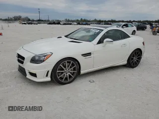 2016 Mercedes-Benz SLK with VIN WDDPK7FA8GF125164, listed as a Copart auction lot 88844435 with 76,848 mi miles and Salvage title. Bid and sale history available at DreamBid. Image 1.