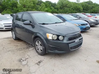 2015 Chevrolet Sonic LT with VIN 1G1JC6SH1F4198955, listed as a IAAI auction lot 42076228 with 167,854 mi miles. Bid and sale history available at carsss.com. Image 1.