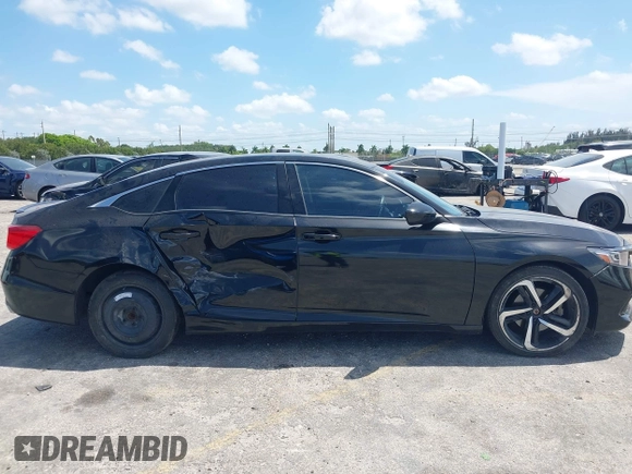 2022 Honda Accord Sport SE with VIN 1HGCV1F42NA034507, listed as a IAAI auction lot 42146558 with 35,673 mi miles and . Bid and sale history available at DreamBid. Image 13.