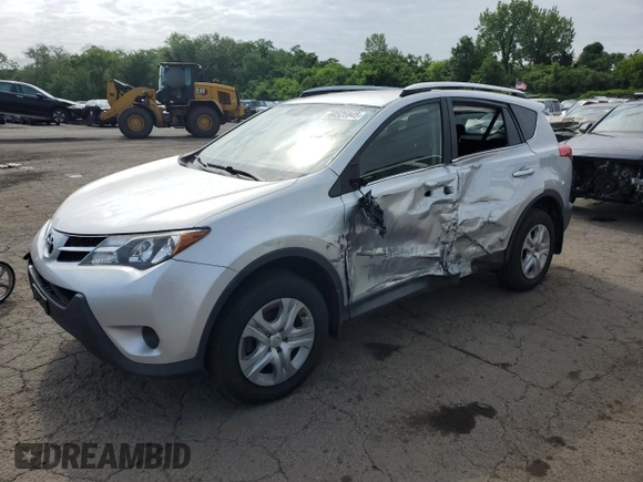 2015 Toyota RAV4 LE with VIN JTMBFREV1FJ043457, listed as a Copart auction lot 60525945 with 106,346 mi miles and Salvage title. Bid and sale history available at DreamBid. Image 1.