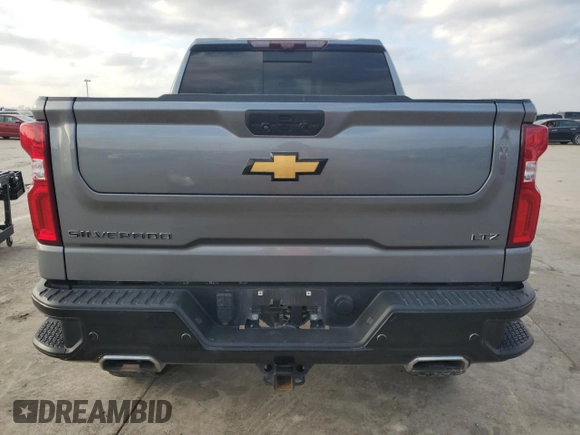 2021 Chevrolet Silverado 1500 LTZ with VIN 3GCUYGED0MG346971, listed as a Copart auction lot 44255635 with 51,534 mi miles and Salvage Title. Bid and sale history available at DreamBid. Image 6.