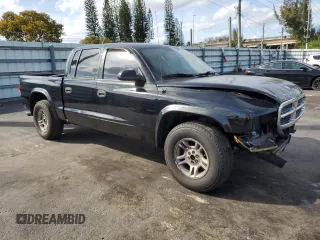 2004 Dodge Dakota Sport with VIN 1D7HL38K94S627992, listed as a Copart auction lot 45193165 with 189,811 mi miles and Salvage Title. Bid and sale history available at carsss.com. Image 4.