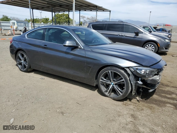 2020 BMW 4 Series 430i with VIN WBA4W3C00LFH55941, listed as a Copart auction lot 54744424 with 75,818 mi miles and Salvage Title. Bid and sale history available at carsss.com. Image 4.
