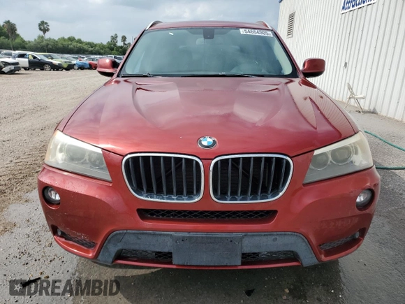 2013 BMW X3 xDrive28i with VIN 5UXWX9C5XDLK59597, listed as a Copart auction lot 54654005 with Not Provided miles and Clean Title. Bid and sale history available at DreamBid. Image 5.